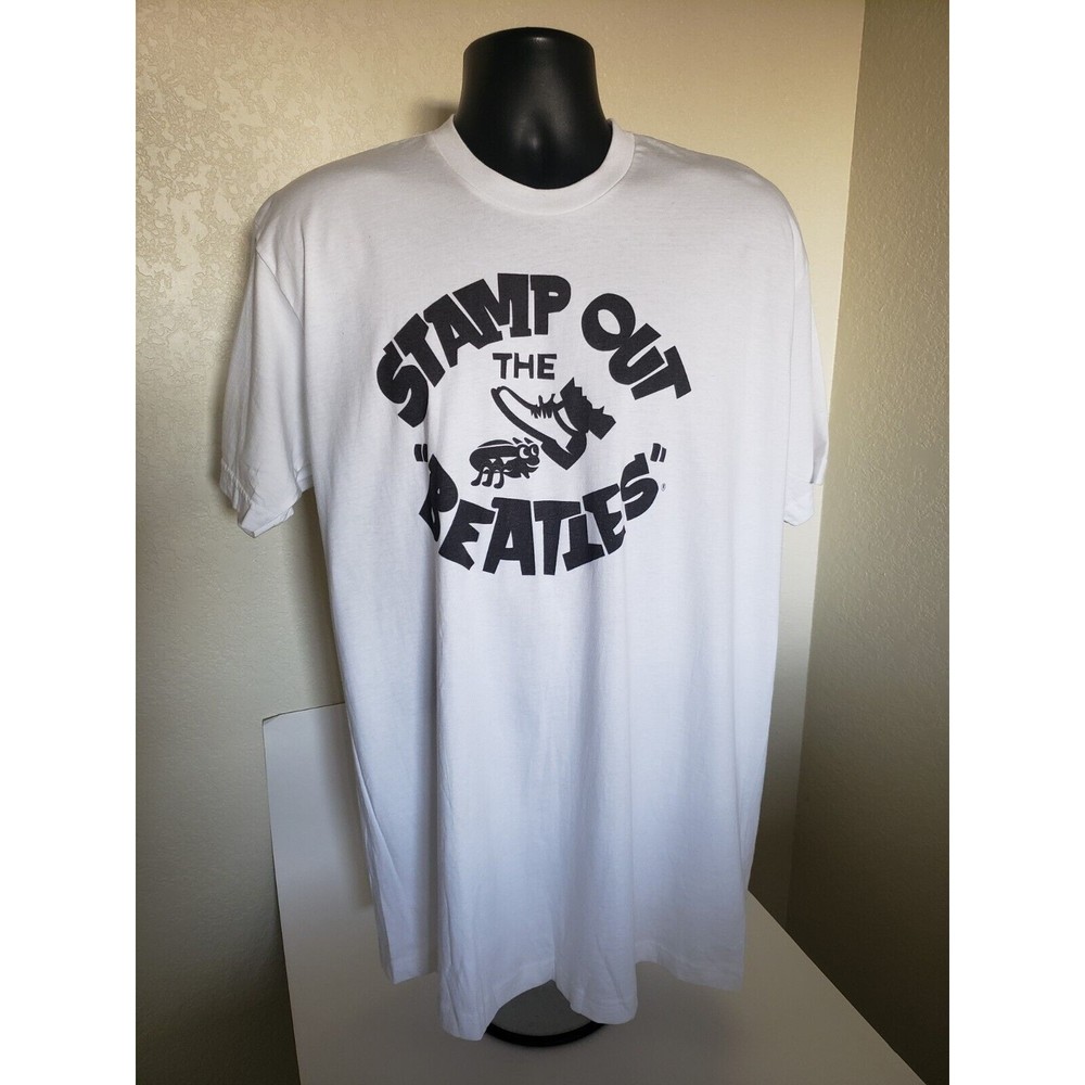 SOLD Stamp Out The Beatles George Harrison American Apparel T-Shirt NWOT Size XL